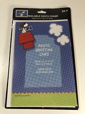 Peanuts Snoopy USPS Mailable Photo Frame Greeting Card Hallmark 2001 NEW Sealed picture