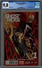 ALL-NEW GHOST RIDER #1 CGC 9.8 WHITE PAGES MARVEL 2014 picture
