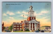 Dover NH-New Hampshire, Municipal Building, Antique, Vintage Souvenir Postcard picture