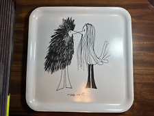 Olle Eksell Birds Ikea Square Plastic Tray Limited Edition Black White 13