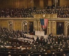 President Wilson asks Congress to declare war on Germany World War I 8x10 Photo picture