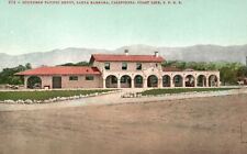 Vintage Postcard 1910's So. Pacific Depot Sta Barbara California Coast Line SPRR picture