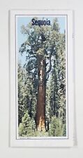 1985 AAA Sequoia and Kings Canyon National Park map TOURISM San Joaquin Valley picture