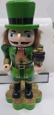 Collectible Irish St-Patrick's Wooden Nutcracker Soldier Ireland. Missing FLAG picture