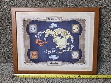 Avatar: The Last Airbender Four Nations Framed Wall Map Art NEW Nickelodeon picture