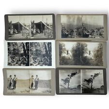 c1915 Lot of 6 - One of a Kind Family Travel Photo Stereoviews picture