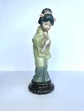 Lladro Spring Japanese Geisha Girl with Umbrella Figurine 11 ½” #4988 picture
