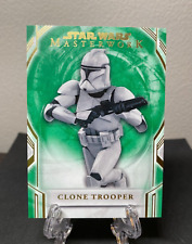 2018 Topps Star Wars Masterwork Clone Trooper Green Parallel #d /99 picture