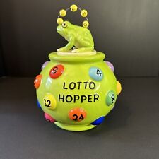 HTF Westland FANCIFUL FROGS Lotto Hopper Jar - 11969 - Cute Unique picture