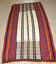 Vintage Tapestry Tablecloth Rectangle  Cotton Woven 48x82 Moroccan Bohemian Boho picture