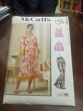 M8392 Sewing Pattern Misses' Sleepwear Tank Shorts Robe Pants 8-16 McCall's 8392 picture