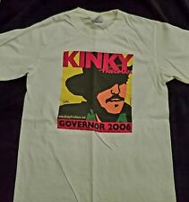KINKY FRIEDMAN 2006 Texas Governor Campaign t-shirt Sm~Austin TX Artist Guy Juke picture