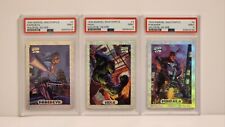 Lot of 3 1994 Marvel Masterpieces Silver Holofoil PSA 9 MINT Cards picture