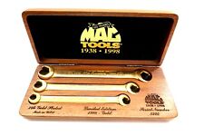 MAC TOOLS 60 Year Anniversary 24k Gold Wrench Set 1998 Limited Edition #5222 picture