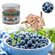 HONEYPUFF Blueberry Flavored Rolling Mouth Filter Tips 40MM 60x Wooden Mouthtips picture