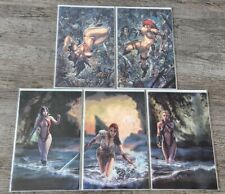 Red Sonja, Vampirella - Connecting Virgin Variant Covers - Dynamite Comics Lot picture