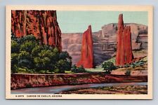 Canyon De Chelly Arizona Fred Harvey Postcard picture