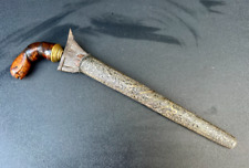 Fine 19th Century Indonesian Kris with Silver Scabbard picture