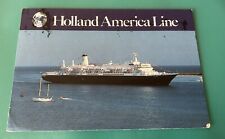Holland America Ms Nieuw Amsterdam Line Ship Used Post Card picture