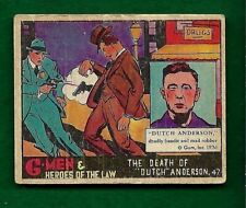 1936 GUM INC. G-MEN & HEROES OF THE LAW CARD NO.47 w/top Loader picture