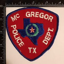 McGregor TX Texas Police Department Patch picture
