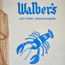1980s Walber's on The Delaware Restaurant Menu Motel Essington Pennsylvania picture