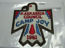 CAMP JOY 1961 KASKASKIA COUNCIL CP490 picture