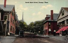 Postcard North Main Street in Orange, Massachusetts~121410 picture
