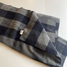 Northwest Woolen Mills 62”x80” Blanket 55% Wool Checkered Used Winter Camping picture
