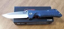 SOUTHERN GRIND New Blue Carbon Fiber  Handle Bad Monkey Plain Blade Knife/Knives picture