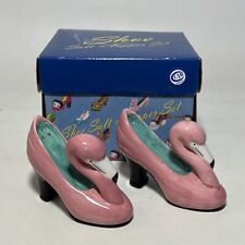Pelzman's Design Vandor Pink Flamingo High Heel Shoe Pump Salt Pepper Shaker Set picture