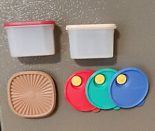 Vintage Tupperware Set Of 4 Assorted Refrigerator Magnets- Great Condition  picture