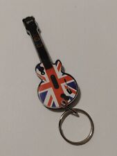 Gibson Les Paul British Union Jack Guitar Hero Keyring Accessory picture