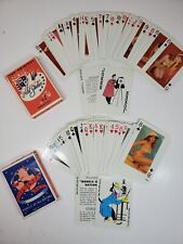 2 VTG 1940's RISQUE PLAYING CARDS MODELS OF ALL NATIONS & Fifty Two Art Studies picture