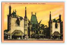 Grauman's Chinese Theater Hollywood CA California Vintage Postcard picture