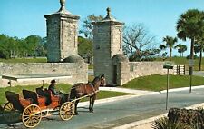 Postcard FL St Augustine Florida Old City Gate Chrome Vintage PC J3279 picture
