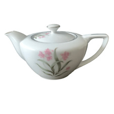 Vintage Pink Orchid China Tea Pot Kettle Made in Japan - A Classic Addition to Y picture