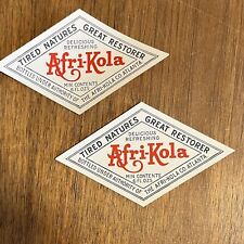 Lot 2 Afri-Kola Soda Pop Labels 1930s  Atlanta Georgia, Coca Cola Competitor picture