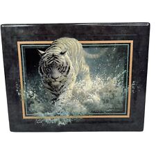 White Tiger Ceramic Tile Lightning Limited Edition 1st Vanishing Treasures 1998 picture