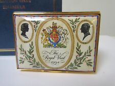 Halcyon Days Trinket Box Royal Visit 1994 Caribbean Queen Elizabeth Ltd. Edition picture