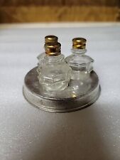 vintage miniature french perfume bottle 3 Pc Set Empty picture