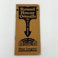 Vtg 1947 1948 Round House Overalls Best Quality Brand Pocket Calendar Notepad picture