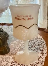 Antique Goblet Souvenir of Marlette, Michigan MI picture