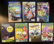 Lot of 7 SpongeBob SquarePants Comics - Issues #2 #9 #10 #11 #12 #14 #15 HTF picture