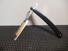 Rare Dovo Straight Razor: Stainless Steel With Synthetic Black Hadle picture