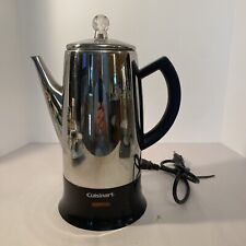 Cuisinart PRC 12 Classic Cup Stainless Steel Percolator Black Tested Taste Great picture