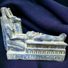 RARE ANCIENT EGYPTIAN ANTIQUES Statue Large Of Anubis With Shabti Ushabti BC  picture