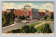 Boston MA-Massachusetts, Hotel Braemore, Advertising, Vintage c1943 Postcard picture