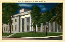 Postcard: 1 A-30 U. S. POST OFFICE BY NIGHT, ATHENS, GA. E-6968 picture