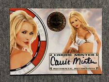 2012 Bench Warmer Vegas Baby CARRIE MINTER On-Card AUTO Autograph picture